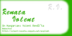 renata volent business card